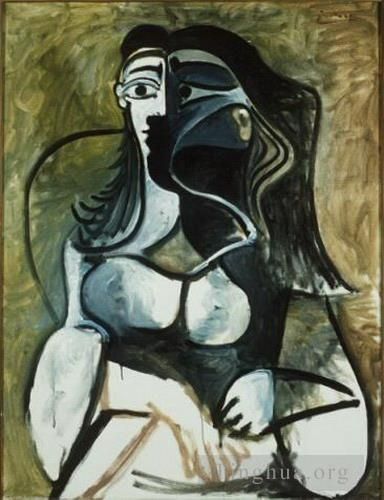 Pablo Picasso's Contemporary Various Paintings - Femme assise dans un fauteuil 1917
