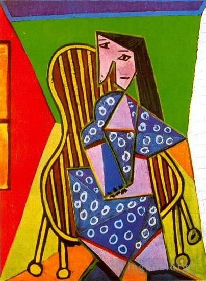 Pablo Picasso's Contemporary Various Paintings - Femme assise dans un fauteuil 1919