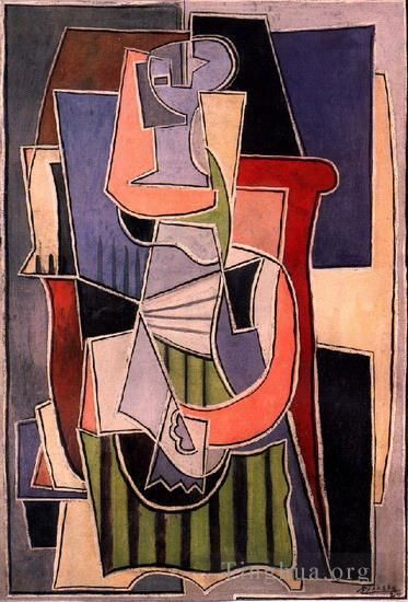 Pablo Picasso's Contemporary Various Paintings - Femme assise dans un fauteuil 1922