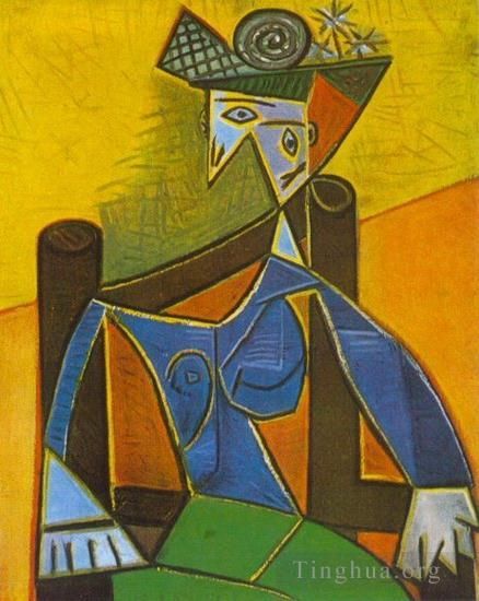 Pablo Picasso's Contemporary Various Paintings - Femme assise dans un fauteuil 4 1941