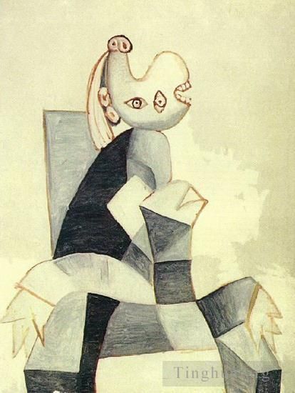 Pablo Picasso's Contemporary Various Paintings - Femme assise dans un fauteuil gris 1939