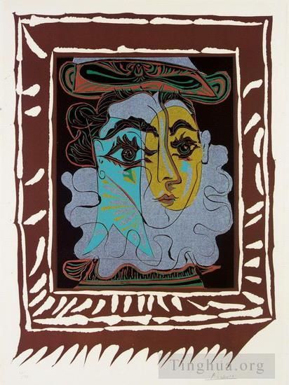 Pablo Picasso's Contemporary Various Paintings - Femme au chapeau 1921