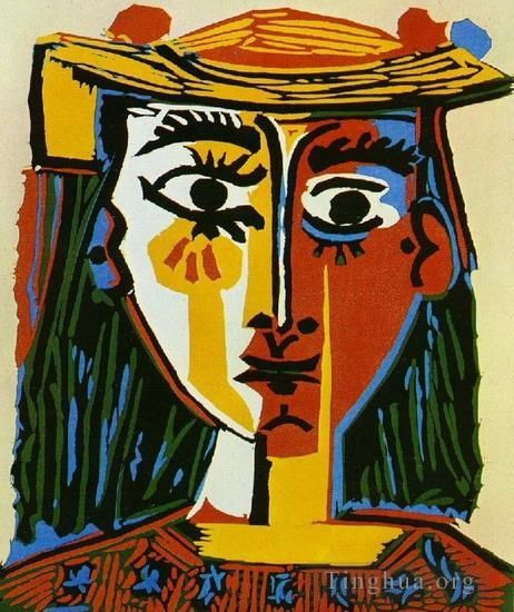 Pablo Picasso's Contemporary Various Paintings - Femme au chapeau 1935