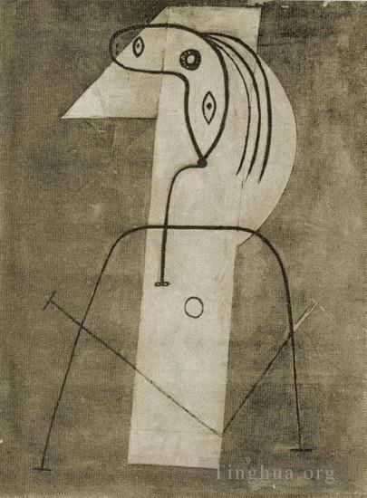 Pablo Picasso's Contemporary Various Paintings - Femme debout 1926