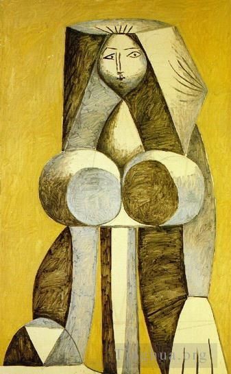 Pablo Picasso's Contemporary Various Paintings - Femme debout 1946
