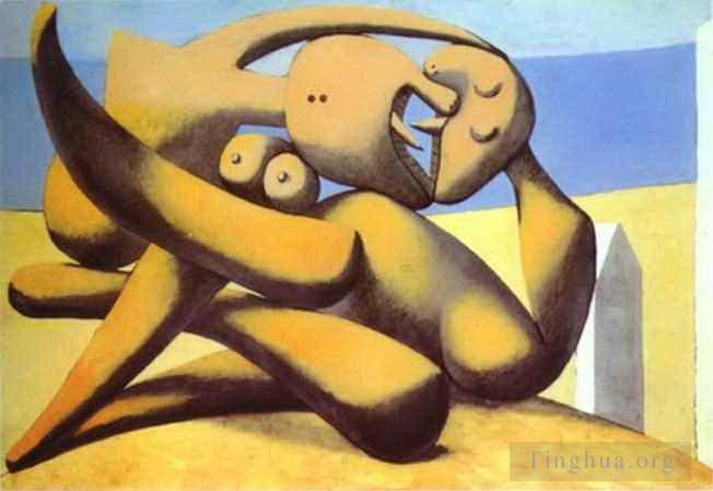 Pablo Picasso's Contemporary Various Paintings - Figures on a Beach 1931