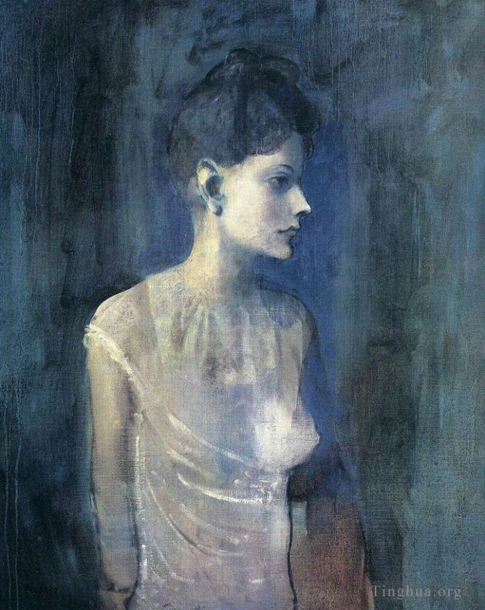 Pablo Picasso's Contemporary Various Paintings - Girl in a Chemise 1901905