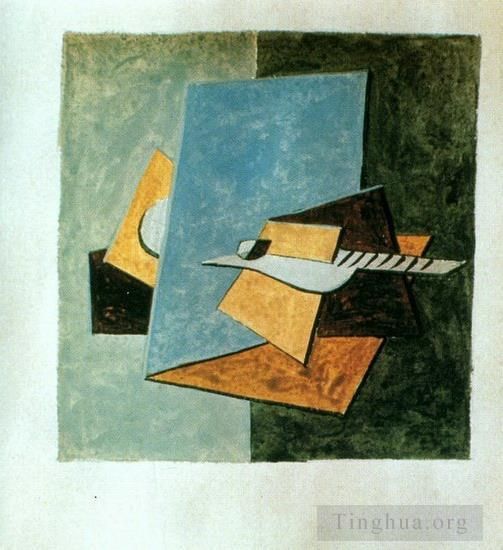 Pablo Picasso's Contemporary Various Paintings - Guitare1912
