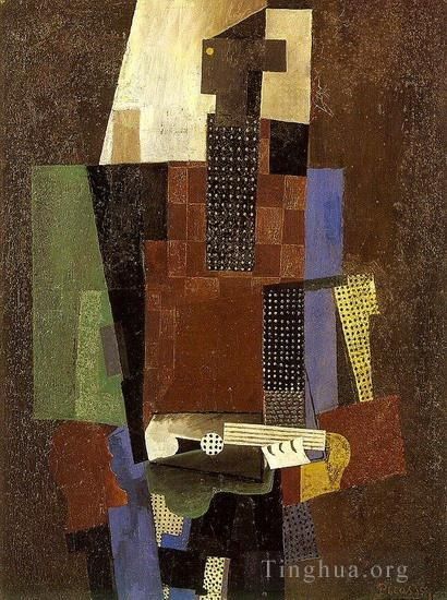 Pablo Picasso's Contemporary Various Paintings - Guitariste 1916