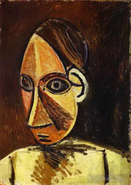 Pablo Picasso's Contemporary Various Paintings - Head of a Woman 1907