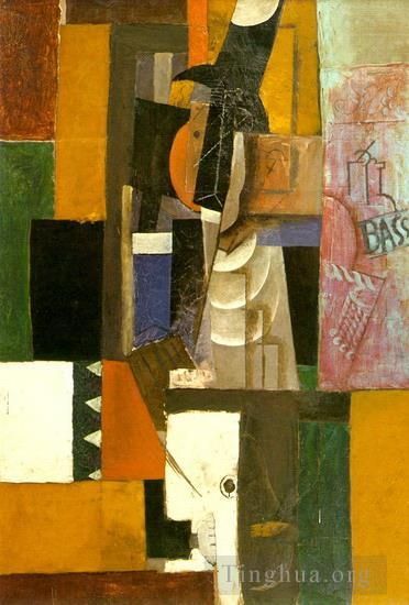Pablo Picasso's Contemporary Various Paintings - Homme a la guitare 1912 2