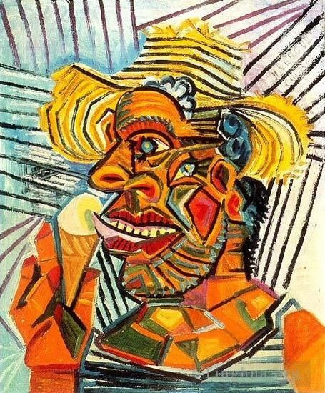 Pablo Picasso's Contemporary Various Paintings - Homme au cornet de glace 1938
