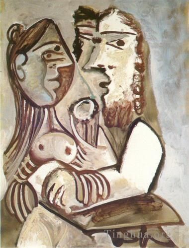 Pablo Picasso's Contemporary Various Paintings - Homme et femme 1971