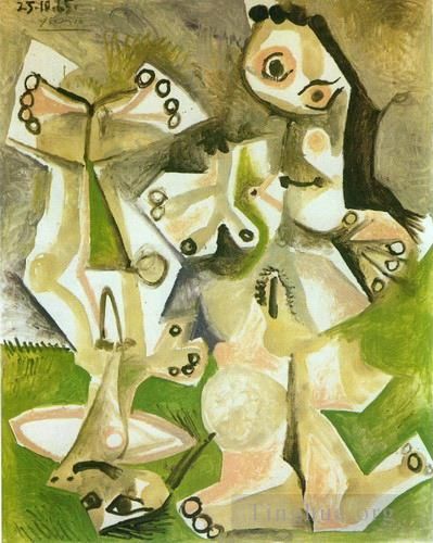 Pablo Picasso's Contemporary Various Paintings - Homme et femme nus 1965