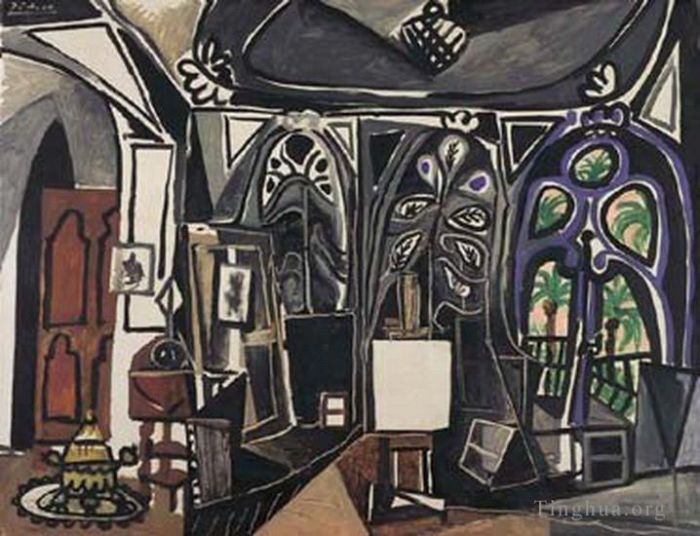 Pablo Picasso's Contemporary Various Paintings - L atelier 1920