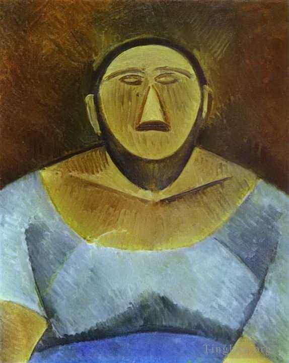 Pablo Picasso's Contemporary Various Paintings - La Fermiere 1908