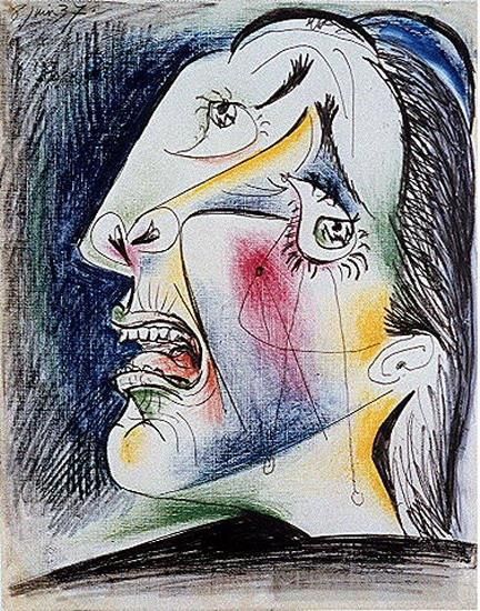 Pablo Picasso's Contemporary Various Paintings - La femme qui pleure 1937