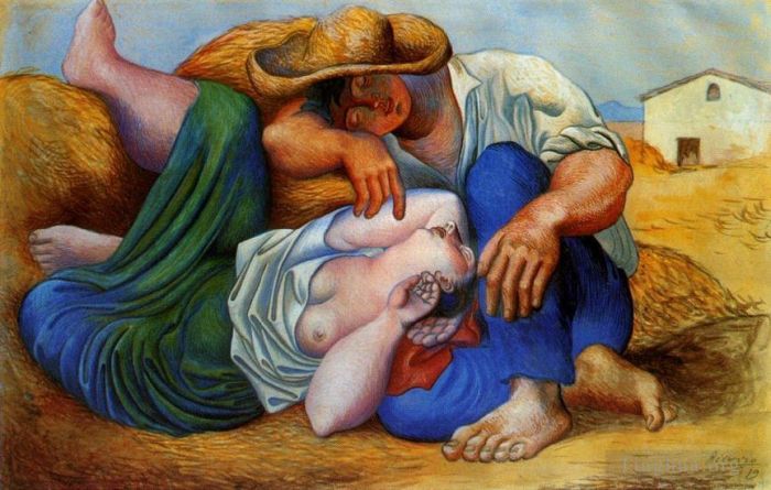 Pablo Picasso's Contemporary Various Paintings - La sieste 1932