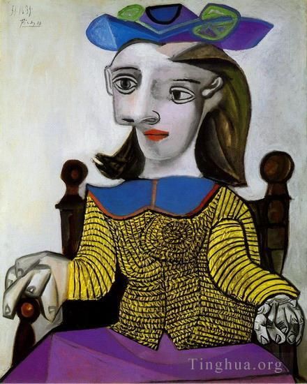 Pablo Picasso's Contemporary Various Paintings - Le chandail jaune Dora 1939
