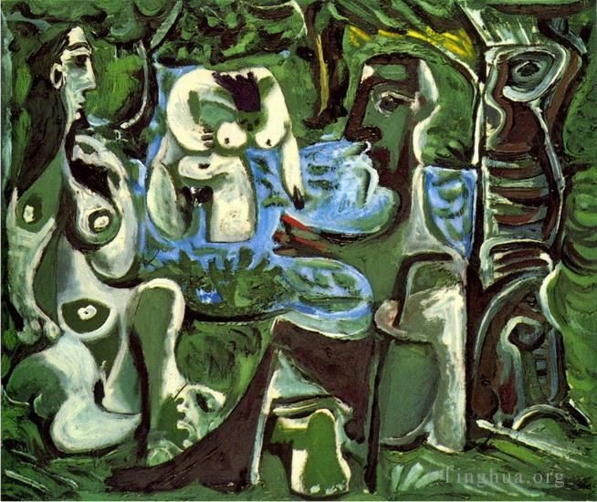 Pablo Picasso's Contemporary Various Paintings - Le dejeuner sur l herbe Manet 11961