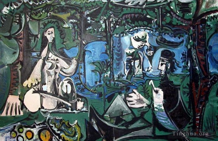 Pablo Picasso's Contemporary Various Paintings - Le dejeuner sur l herbe Manet 1960