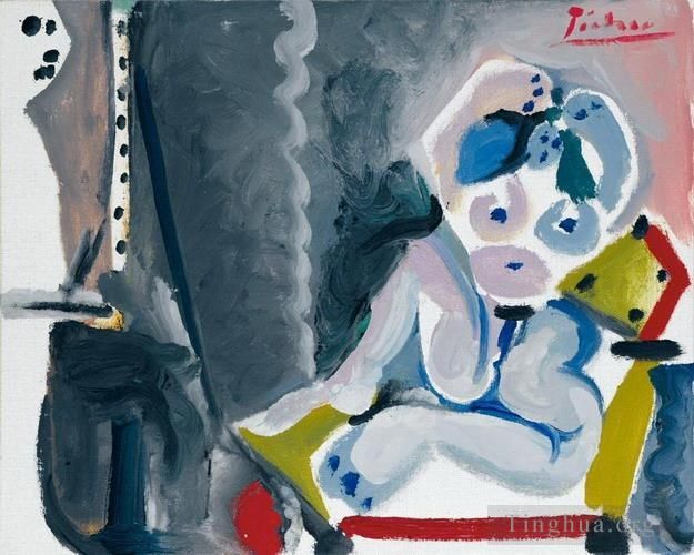 Pablo Picasso's Contemporary Various Paintings - Le peintre et son model 1965
