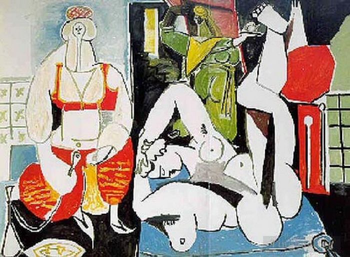 Pablo Picasso's Contemporary Various Paintings - Les femmes d Alger Delacroix VIII 1955
