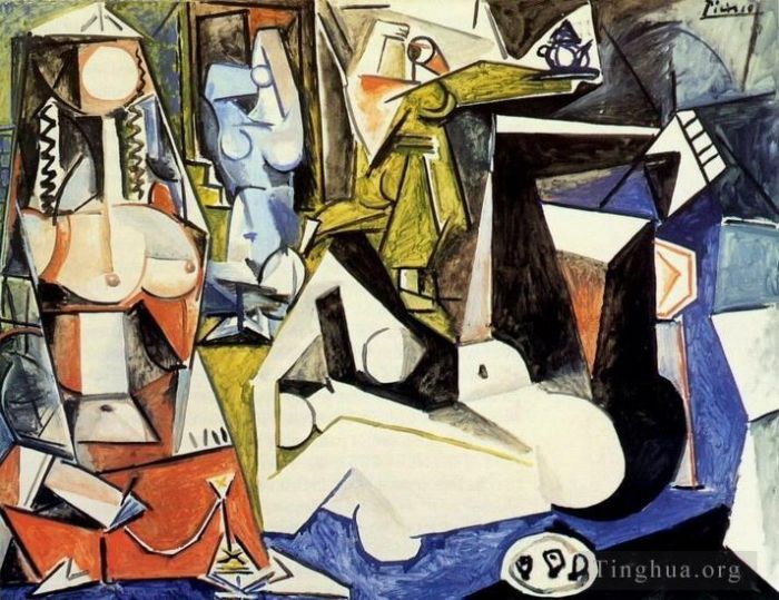 Pablo Picasso's Contemporary Various Paintings - Les femmes d Alger Delacroix XIV 1955