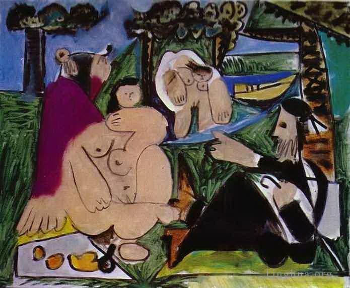 Pablo Picasso's Contemporary Various Paintings - Lunch on the Grass After Manet 1960
