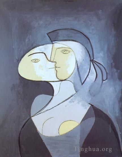Pablo Picasso's Contemporary Various Paintings - Marie Therese face et profil 1931