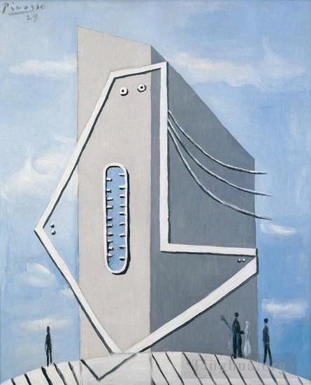 Pablo Picasso's Contemporary Various Paintings - Monument Tete de femme 1929
