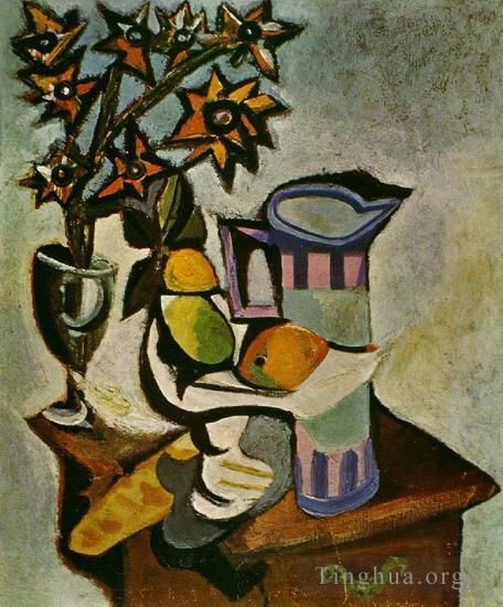 Pablo Picasso's Contemporary Various Paintings - Nature morte 2 1918
