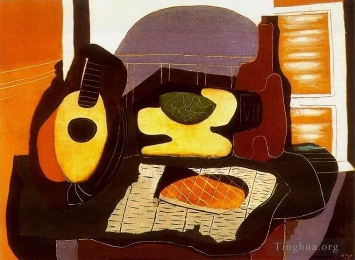 Pablo Picasso's Contemporary Various Paintings - Nature morte a la galette 1924