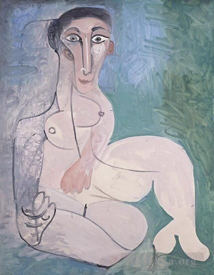 Pablo Picasso's Contemporary Various Paintings - Nu assis 1922