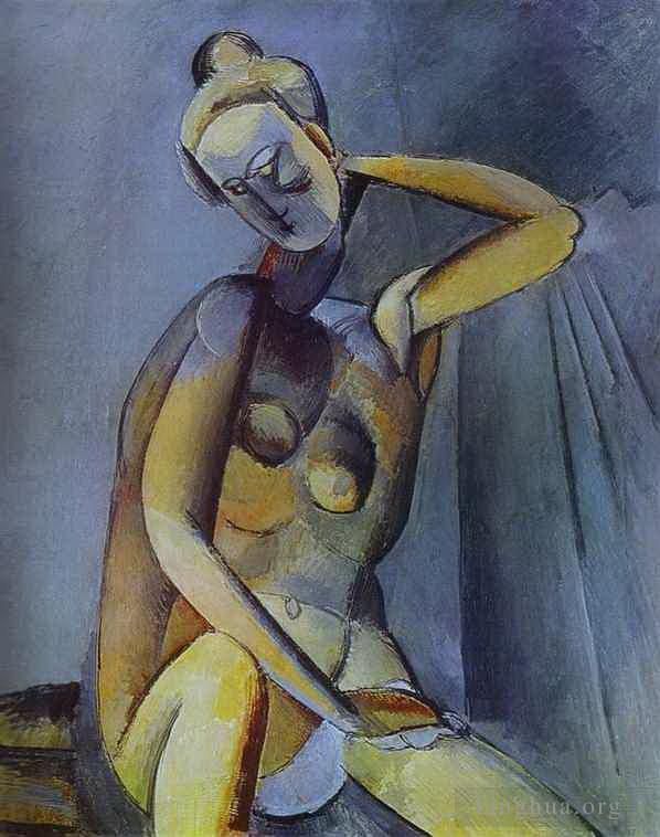 Pablo Picasso's Contemporary Various Paintings - Nude 1909