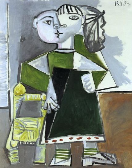 Pablo Picasso's Contemporary Various Paintings - Paloma debout 1954