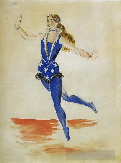 Pablo Picasso's Contemporary Various Paintings - Parade projet pour le costume de l acrobate feminin 1917