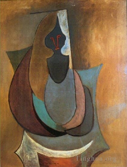Pablo Picasso's Contemporary Various Paintings - Personnage 1917