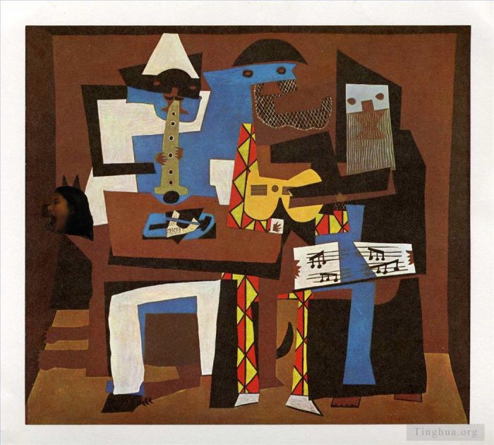 Pablo Picasso's Contemporary Various Paintings - Picasso Three Musicians