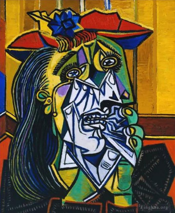 Pablo Picasso's Contemporary Various Paintings - Picasso Weeping Woman