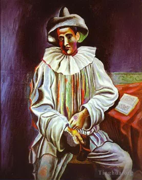 Pablo Picasso's Contemporary Various Paintings - Pierrot 1918