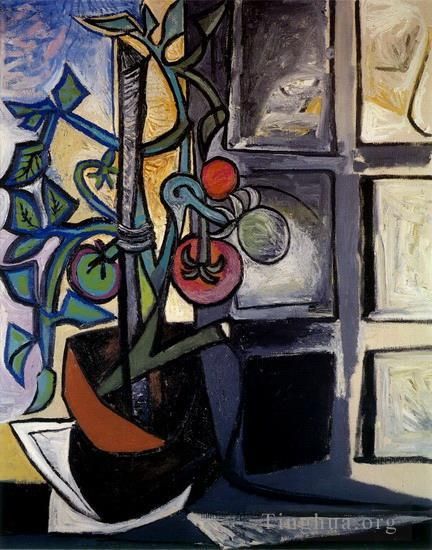 Pablo Picasso's Contemporary Various Paintings - Plant de tomates 1944
