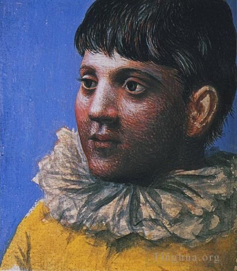 Pablo Picasso's Contemporary Various Paintings - Portrait d adolescent en Pierrot 1922
