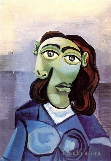 Pablo Picasso's Contemporary Various Paintings - Portrait de Dora Maar aux yeux bleus 1939