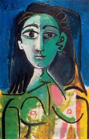 Pablo Picasso's Contemporary Various Paintings - Portrait de Jacqueline 1956
