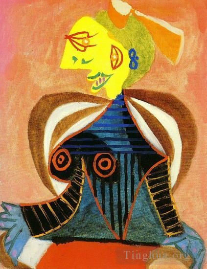 Pablo Picasso's Contemporary Various Paintings - Portrait de Lee Miller a l Arlesienne 1937