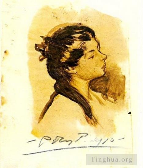 Pablo Picasso's Contemporary Various Paintings - Portrait de Lola 1899