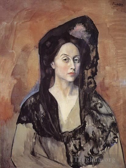 Pablo Picasso's Contemporary Various Paintings - Portrait de Madame Benedetta Canals 1905