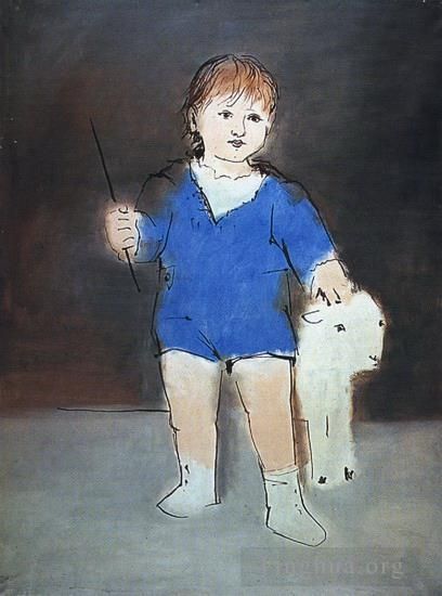 Pablo Picasso's Contemporary Various Paintings - Portrait de Paulo 1922