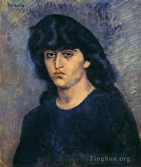 Pablo Picasso's Contemporary Various Paintings - Portrait de Suzanne Bloch 1904